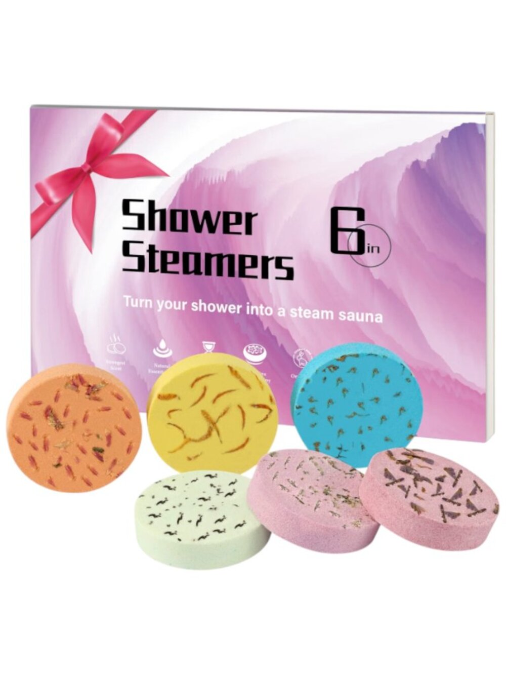 NEW 6 Pack Shower Steamers | Pure Essential Oils